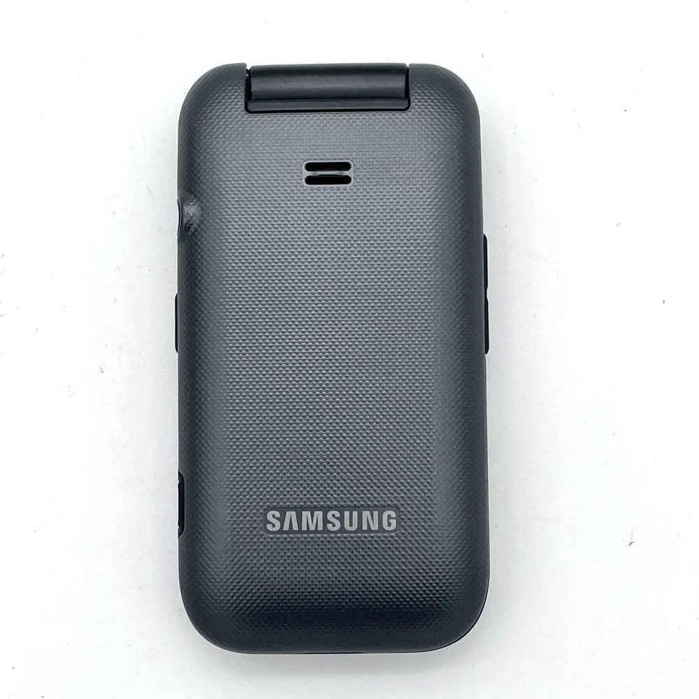 VTG Y2K Samsung Charcoal Gray Flip Phone w/Charger Working Condition Nostalgic